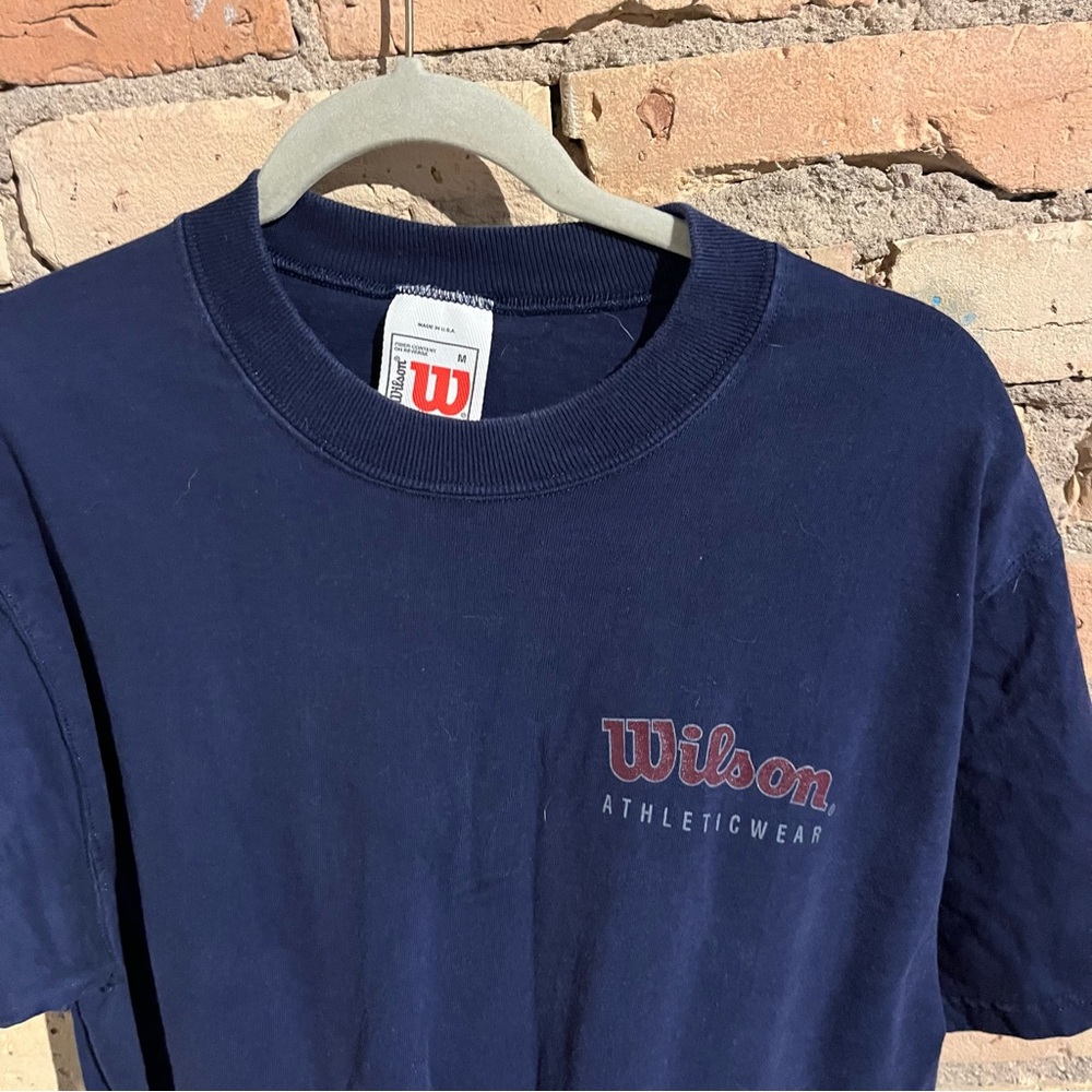 Wilson navy heavyweight shirt - sz medium - vintage - Picture 2 of 4